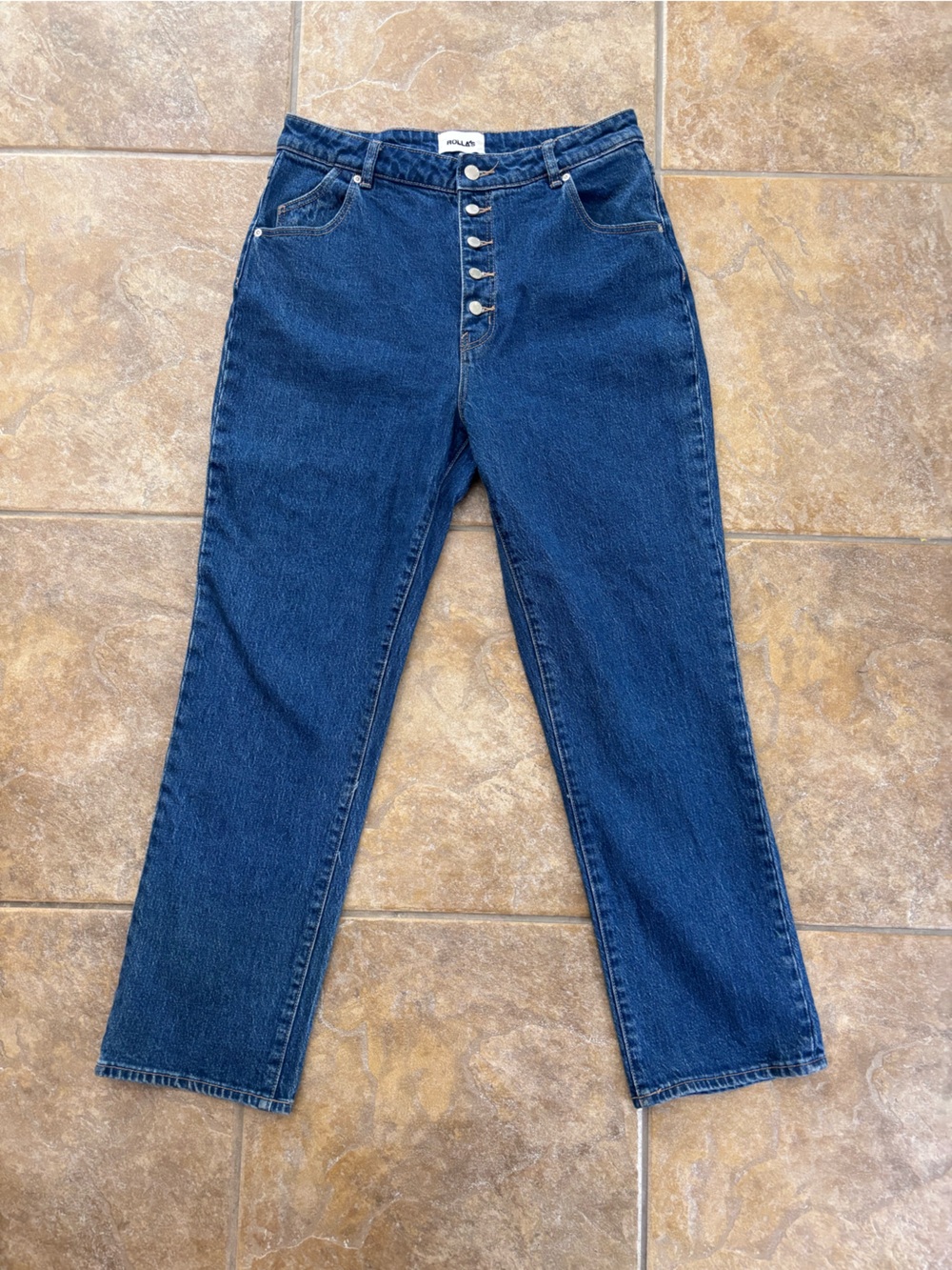 Rollas High Rise Straight Jeans